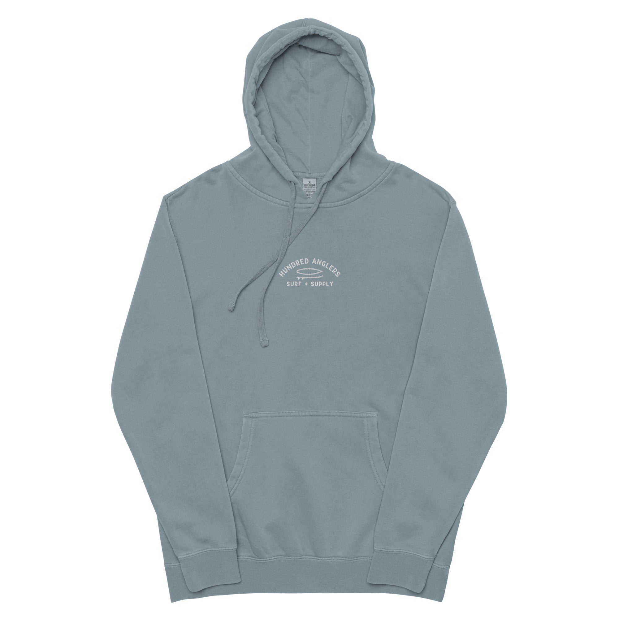 Surf + Supply Pigment-Dyed Hoodie (small logo) – One Hundred